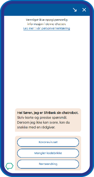 Chat i mobilbanken